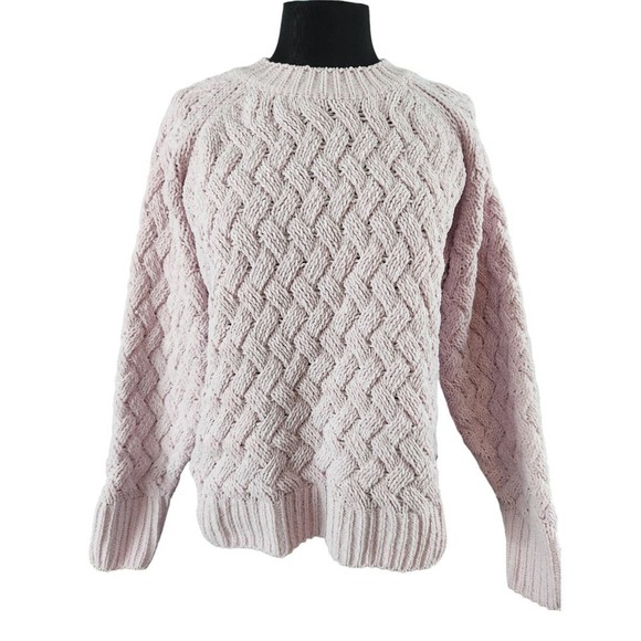 Philosophy Pink Cable Knit Sweater - Picture 1 of 10